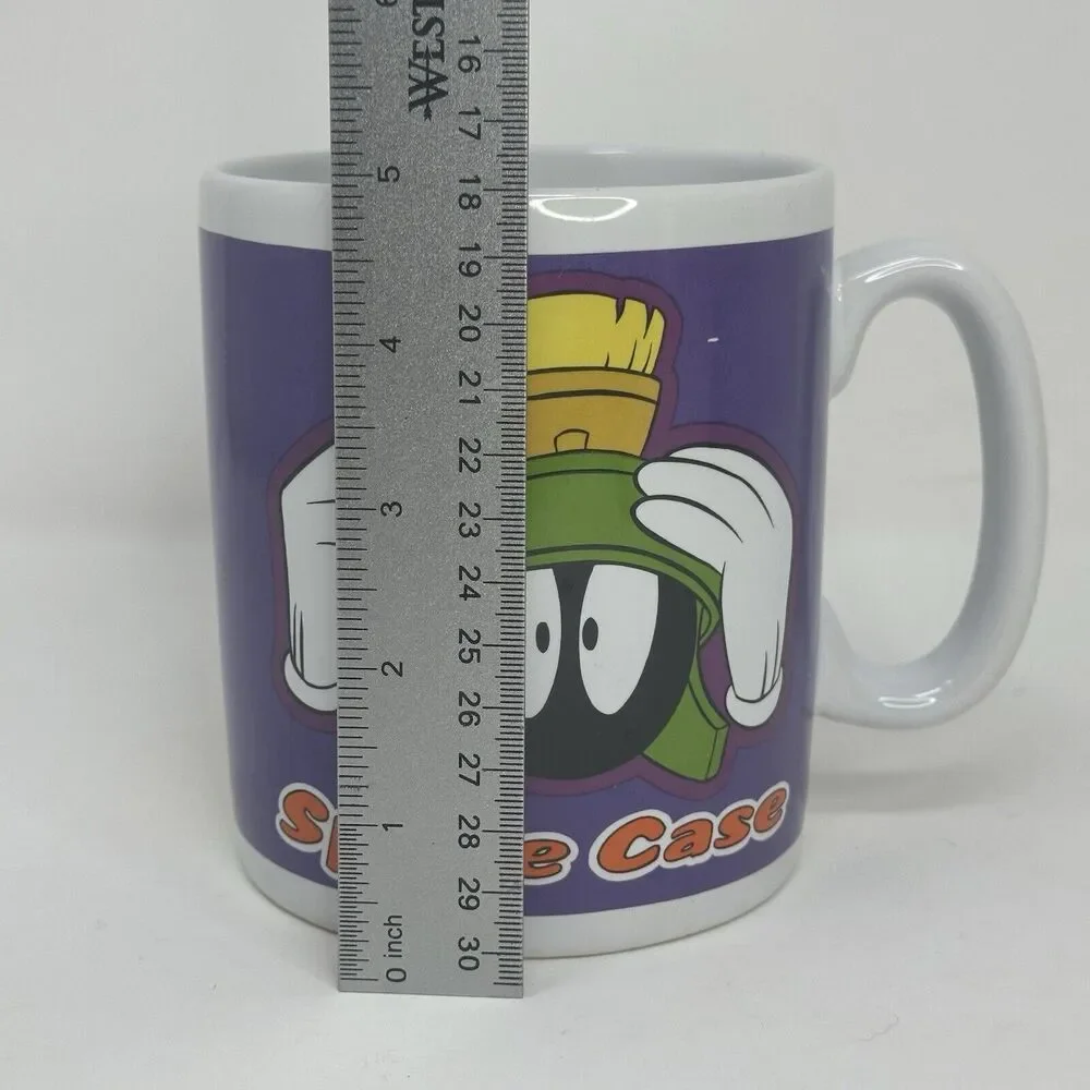 Vintage Marvin the Martian Mug SPACE CASE Warner Bros. 1996 24 oz. LARGE